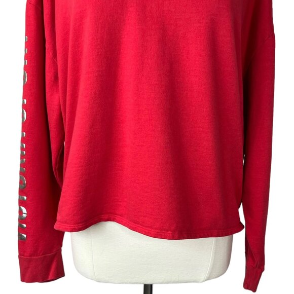 Victoria Sport Pull Over Sweatshirt Womens XL Red Activewear Workout - Picture 4 of 8